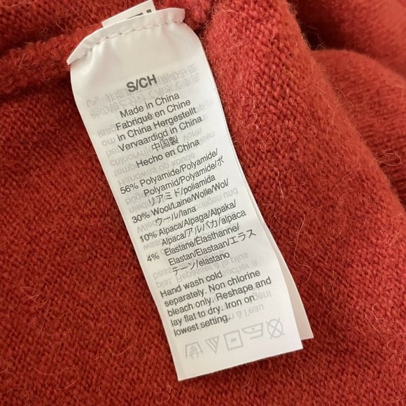 Madewell Kent Long Open Cardigan Sweater Etruscan Clay? Small - Picture 8 of 8